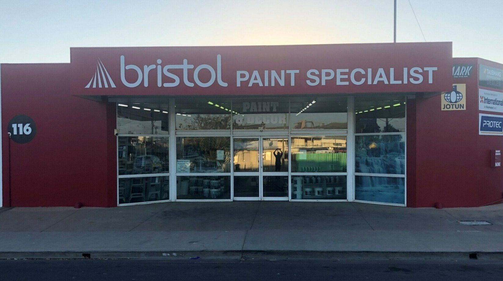 Front of a Bristol paint specialist store